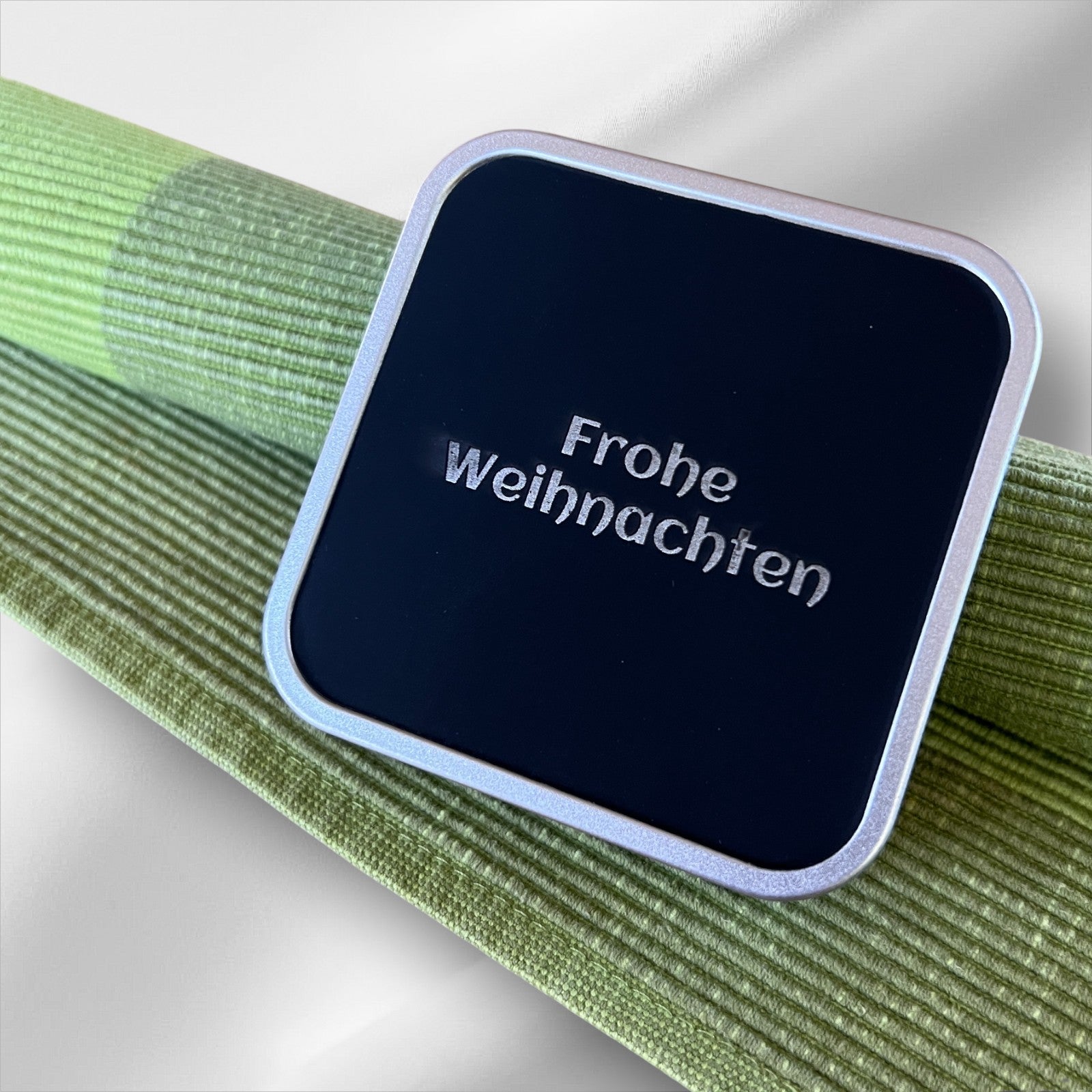 Geschenkbox mit Personalisierung | Schwarz-Silber