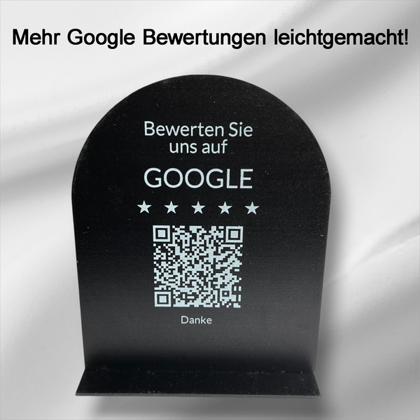 Tischaufsteller Gastronomie | QR Code Bewertung | Google Rezension sammeln | Restaurant Café Bar Gäste Feedback