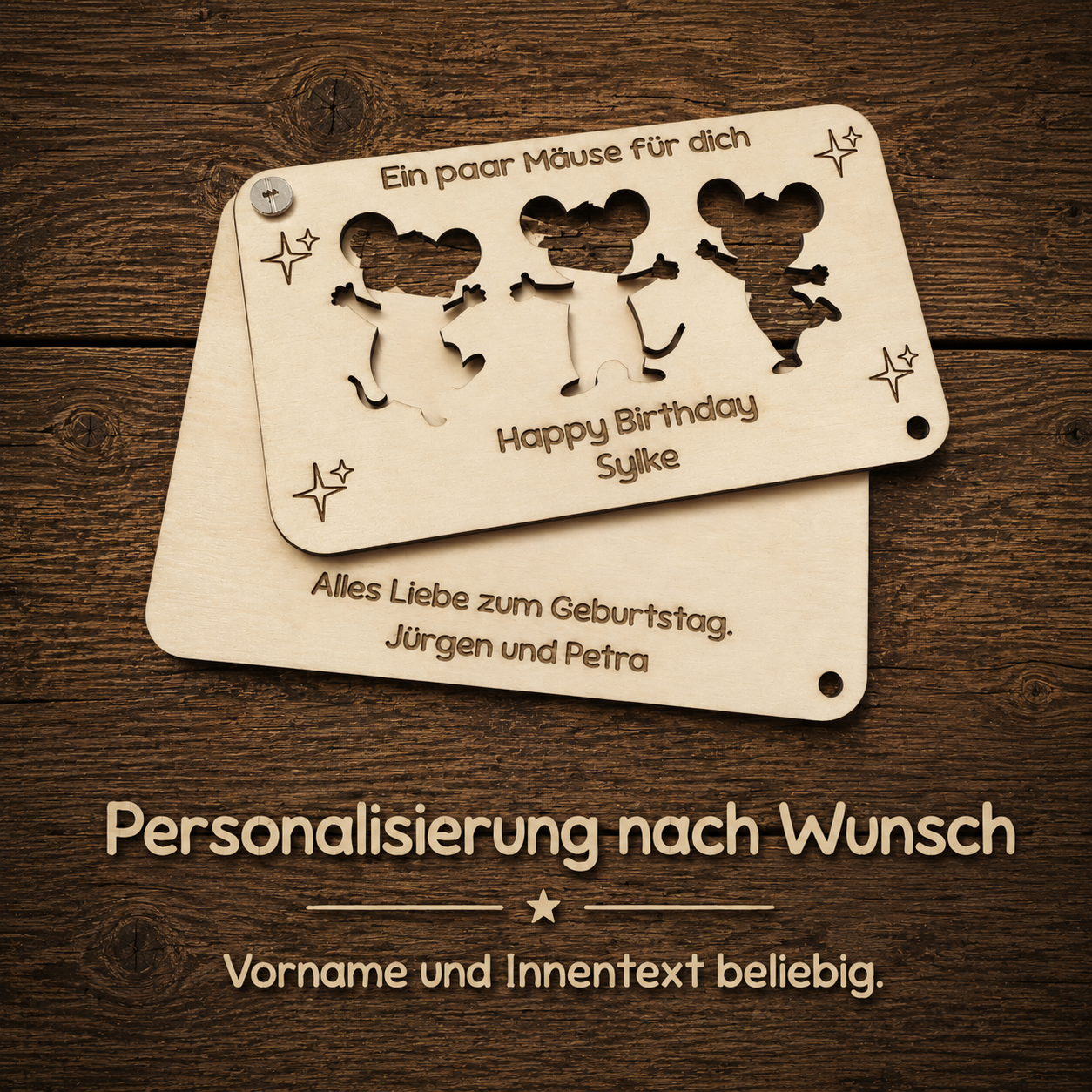 Geburtstagskarte mit Personalisierung. Geldgeschenk. Text nach Wunsch möglich
