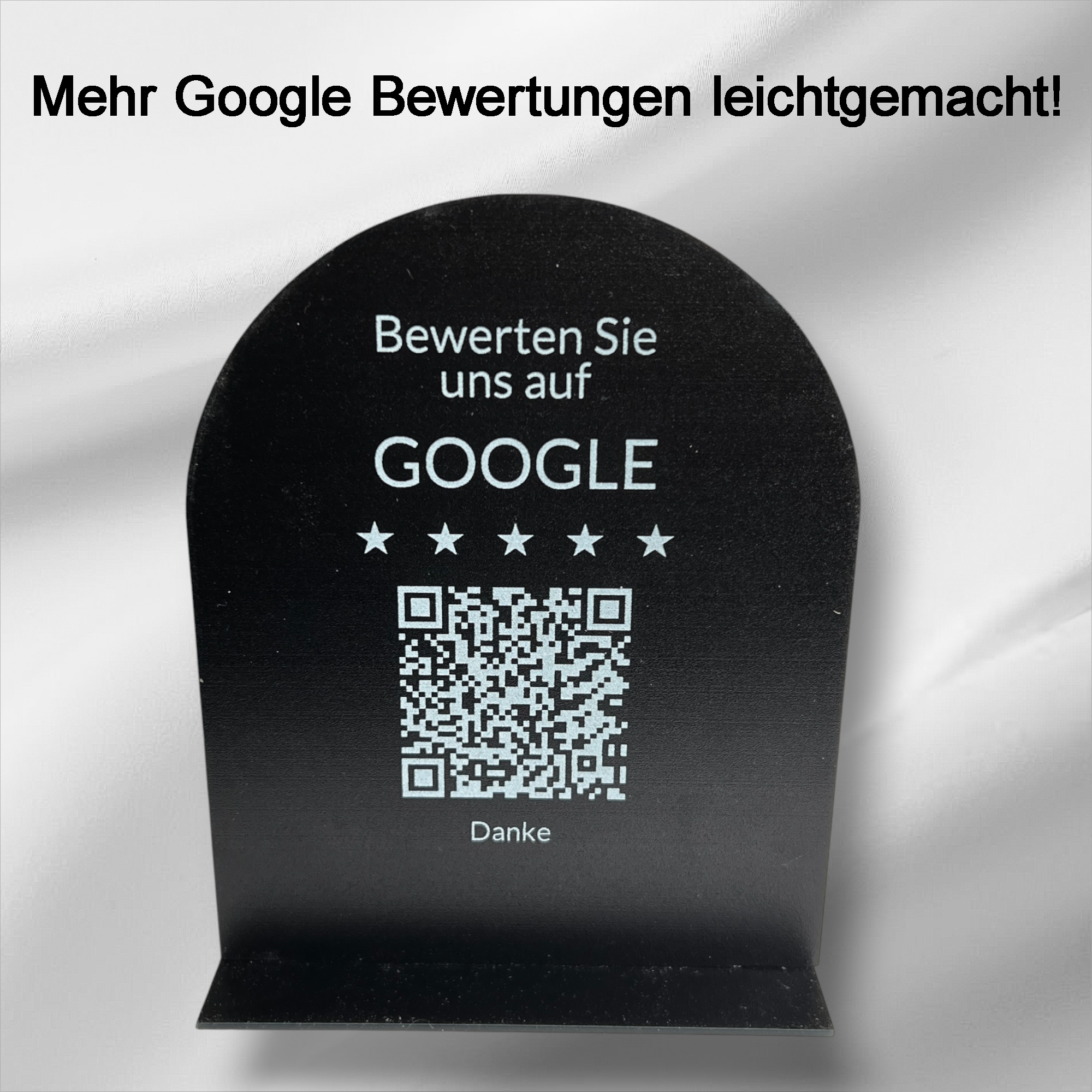 Tischaufsteller Gastronomie | QR Code Bewertung | Google Rezension sammeln | Restaurant Café Bar Gäste Feedback